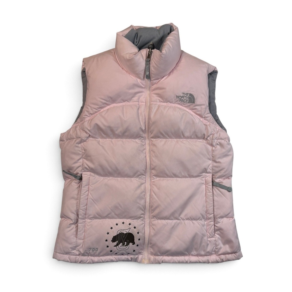The North Face Nuptse 700 Down Puffer Vest First Ascents Pink Womens Small